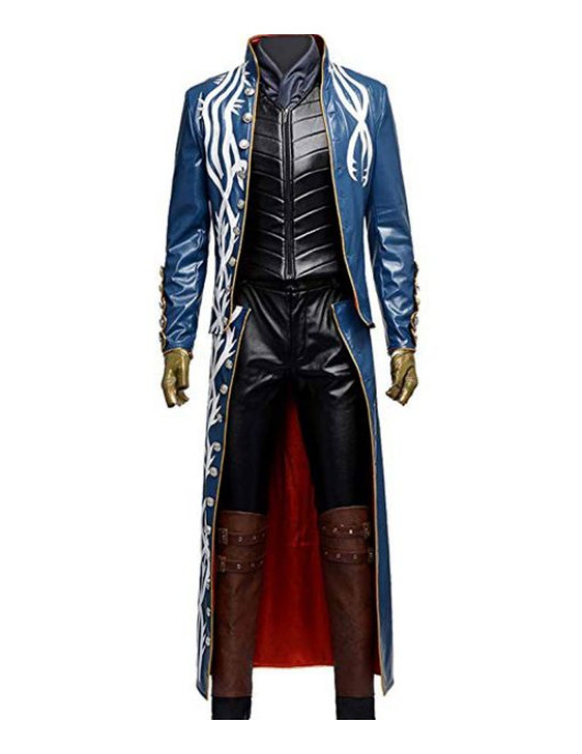 Devil May Cry 3 Vergil Trench Leather Coat