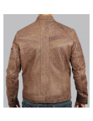 Douglas Brown Leather Jacket Mens