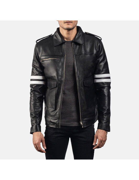 Dragonhide Black Leather Jacket