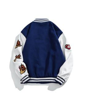 Embroidered Varsity Jacket 