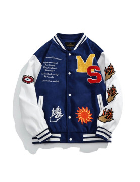 Embroidered Varsity Jacket 