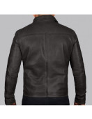 Expendable Distressed Mens Vintage Black Leather Jacket