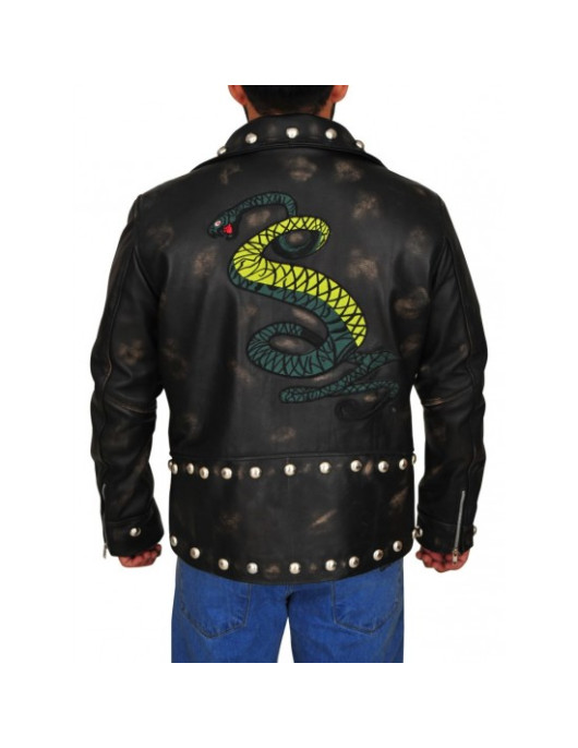 Fallout Tunnel Snakes Rule Black Leather Jacket