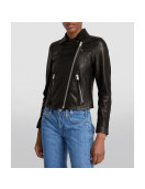 Found Gabrielle Walsh Black Leather Jacket