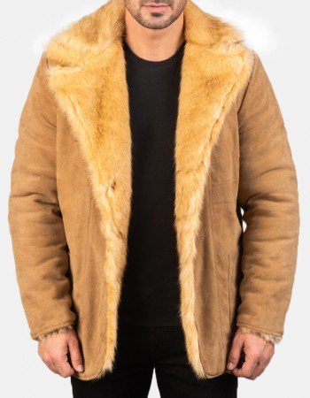Furlong Beige Leather Coat