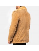 Furlong Beige Leather Coat