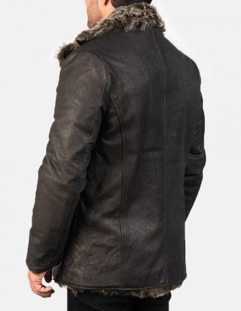Furlong Black Leather Coat Furlong Black Leather Coat