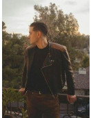 G-Eazy Black & Brown Biker Jacket