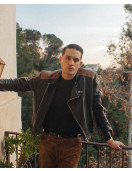 G-Eazy Black & Brown Biker Jacket