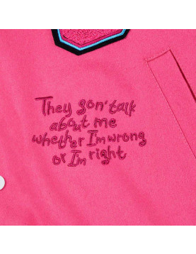 Gag City Pink Varsity Jacket