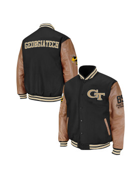 Georgia Tech Black and Brown Varsity Jacket