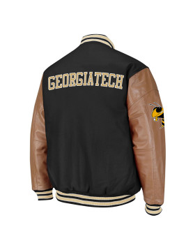 Georgia Tech Black and Brown Varsity Jacket
