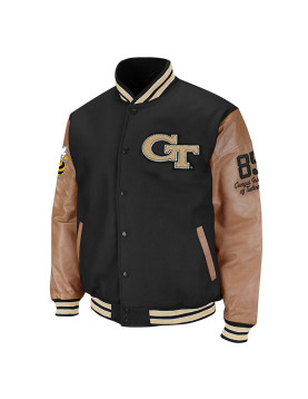 Georgia Tech Black and Brown Varsity Jacket