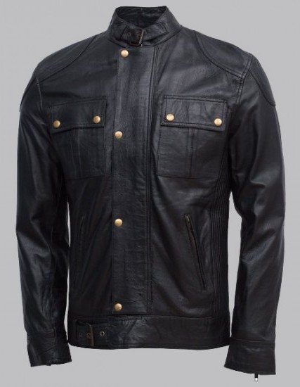 Gerard Butler Black Leather Jacket Gerard Butler Black Leather Jacket