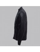 Gerard Butler Black Leather Jacket