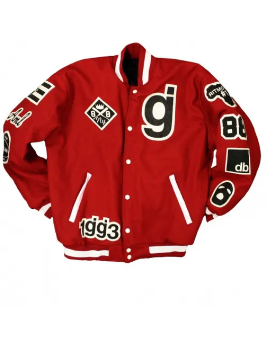 Glassjaw Letterman Red Wool Jacket