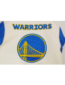 Golden State Warriors Retro Classic Off White Wool Varsity Jacket