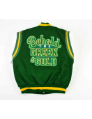 Green Norfolk State University Varsity Jacket