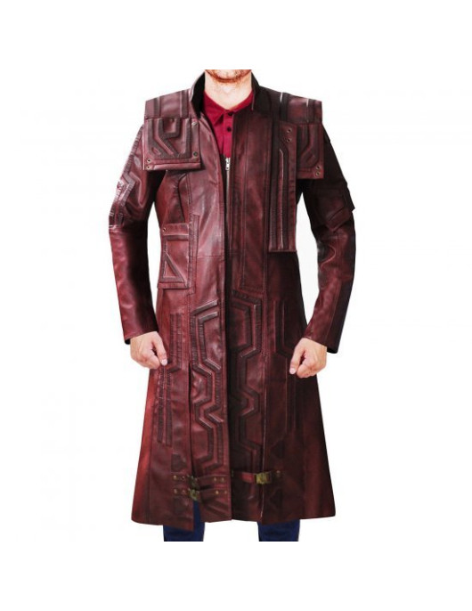 Guardian Of The Galaxy Volume 2 Chris Pratt Star Lord Leather Trench Coat