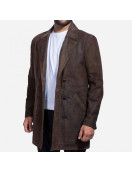 Half Life Brown Leather Coat