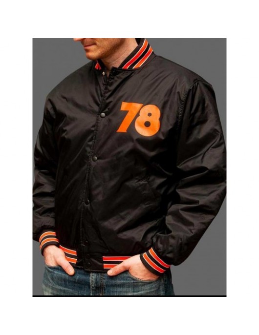 Halloween 78 Bomber Black Nylon Jacket