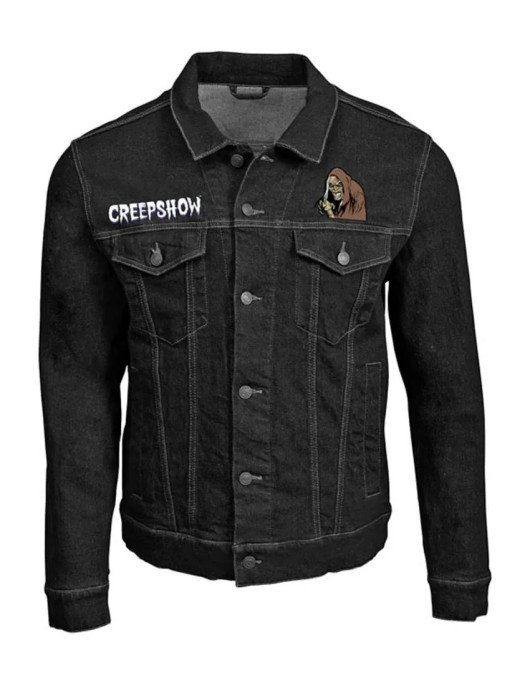 Halloween Creepshow Black Denim Jacket