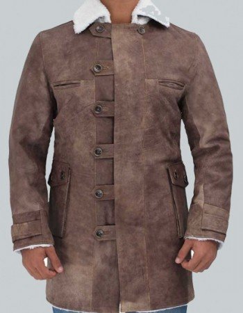 Hardy Shearling Mens Winter Leather Jacket Coat