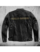 Harley Davidson Distressed Leather Men's Biker Jacket