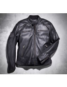 Harley Davidson Reflective Skull Leather Jacket