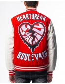 Heart Break Red Letterman Varsity Jacket