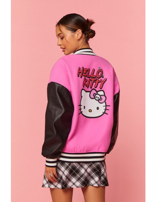 Hello Kitty & Friends Pink Varsity Jacket