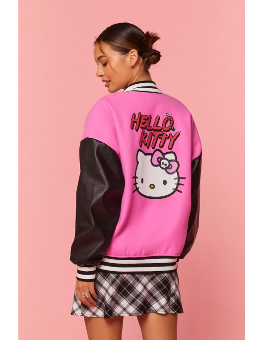 Hello Kitty & Friends Pink Varsity Jacket