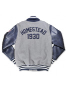 Homestead Grays Navy and Gray Varsity Jacket