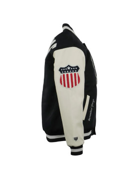 Homestead Grays Vintage Black/White Varsity Jacket