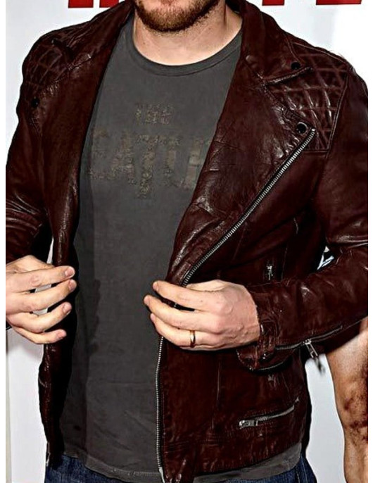 Hot Tub Time Machine 2 Premiere Chris Pratt Leather Jacket