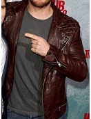 Hot Tub Time Machine 2 Premiere Chris Pratt Leather Jacket