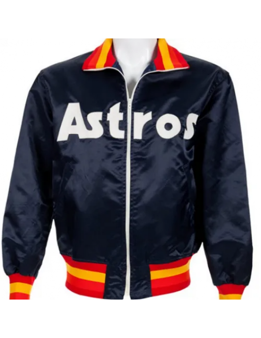 Houston Astros 1980’s Bomber Satin Jacket