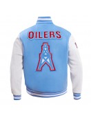 Houston Oilers Retro Classic Blue Varsity Jacket
