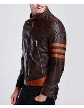 Hugh Jackman X Men Wolverine Leather Jacket