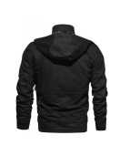 Hugo Men's Black Cotton Military Jacket