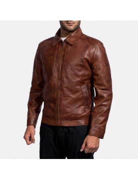 Inferno Brown Leather Jacket