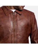 Inferno Brown Leather Jacket