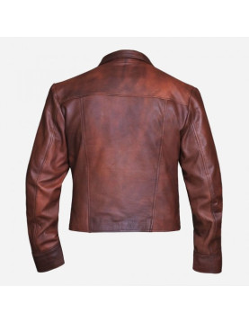 Jason Momoa Justice League Aquaman Distressed Brown Leather Jacket