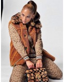 Jennifer Lopez Faux Fur Vest