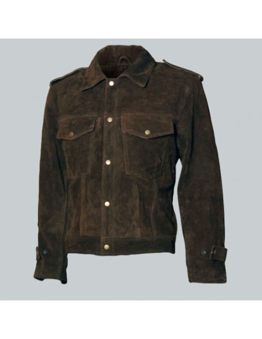 John Lennon Brown Suede Leather Jacket