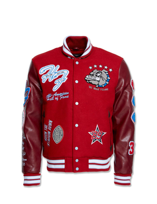 Jordan Craig Canton Red Varsity Jacket (hall Of Fame)