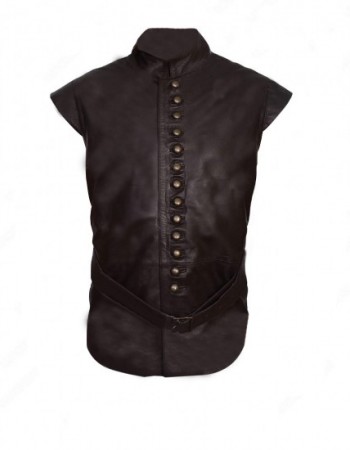 Galavant Brown Leather Vest