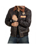 Jumanji 2 Nick Jonas Bomber Leather Jacket