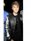 Justin Bieber Black And Silver Varsity Jacket