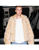 Justin Bieber Los Angeles Beige Jacket